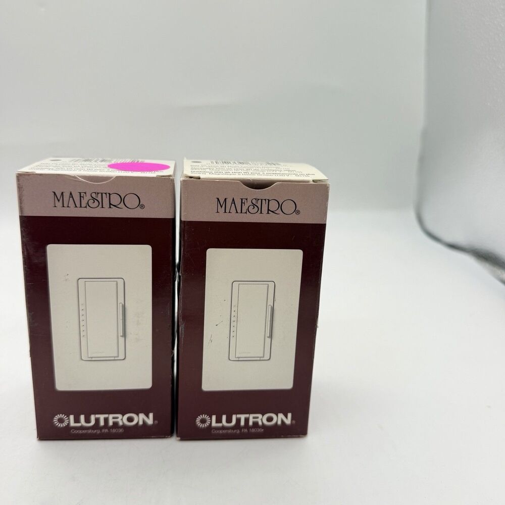 2 Lutron Maestro MALV-600-IV 600VA Magnetic Low Voltage Dimmer Ivory